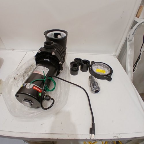 TOGARHOW 2.0 HP SELF PRIMMING POOL PUMP DUAL VOLTAGE WITH STRAINER BASKET - 8000GPH 1500W 115-230V 60HZ - BLACK (MODEL: ‎HBP1500II) image 3