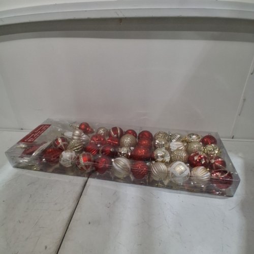 52PC CG HUNTER CHRISTMAS ORNAMENTS - RED / GOLD / SILVER (ITEM: 2005065) image 4