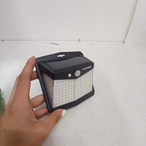 CLAONER OUTDOOR SOLAR POWERED LED WALL LIGHT - BLACK image 2