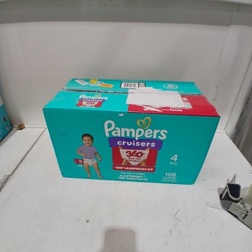 108PK PAMPERS CRUISERS 360 DEGREES 100% LEAKPROOF FIT DIAPERS - SIZE 4 (23LB - 37LB) image 3