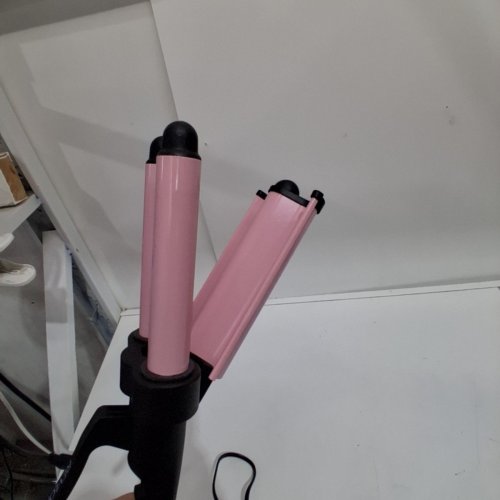 REVLON 3 BARREL JUMBO HAIR WAVER - BLACK/PINK (MODEL: RVIR3056F) image 4