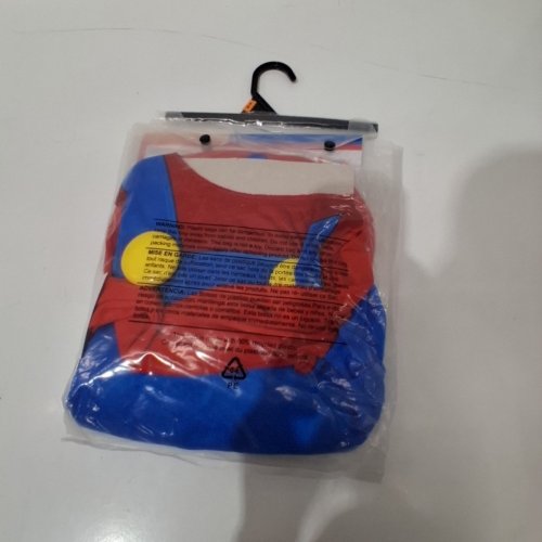 3PC KID'S SUPER MARIO CLASSIC COSTUME- MEDIUM - BLUE/RED image 3