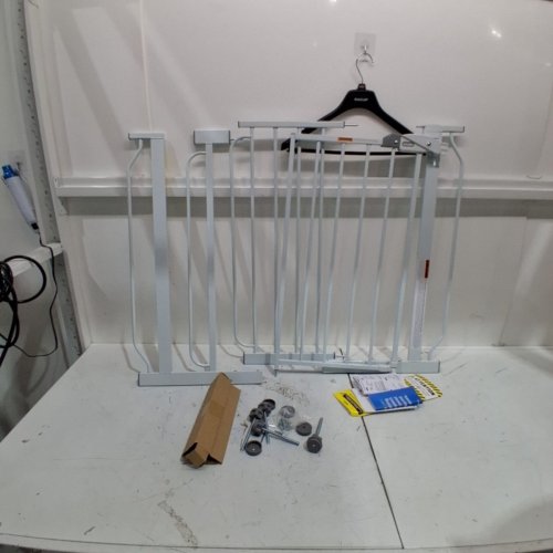 REGALO WIDESPAN WALK-THROUGH METAL BABY GATE - 30" - WHITE image 2