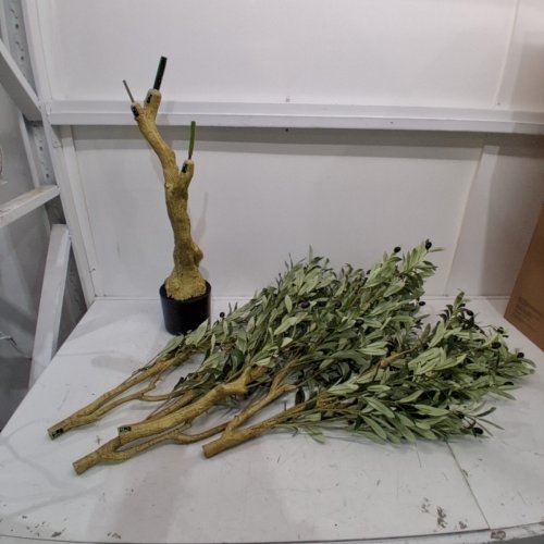 LYERSE ARTIFICIAL DECORATIVE OLIVE TREE - 6FT image 2