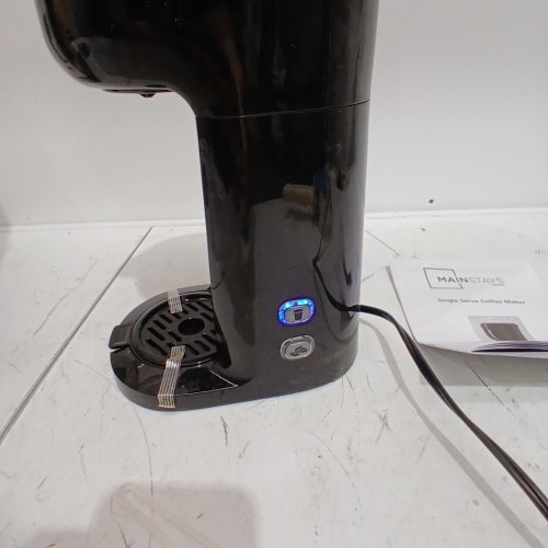 MAINSTAYS SINGLE SERVE DUAL BREW COFFEE MAKER - FOR GROUNDS OR K-CUP - 1-CUP - BLACK image 2