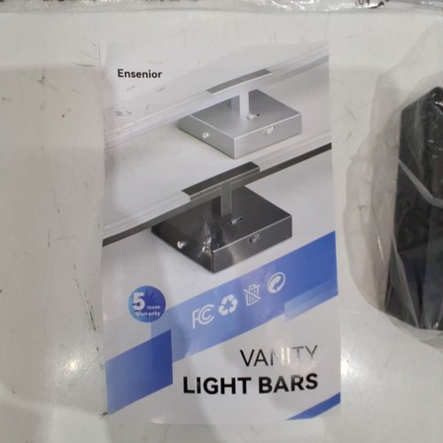 ENSENIOR MODERN BATHROOM DIMMABLE VANITY LED LIGHT - 48" - 28W - BLACK image 3