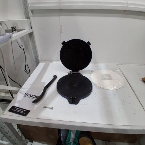 CAST IRON TORTILLA PRESS - 12" - BLACK (MODEL: HES300) image 2