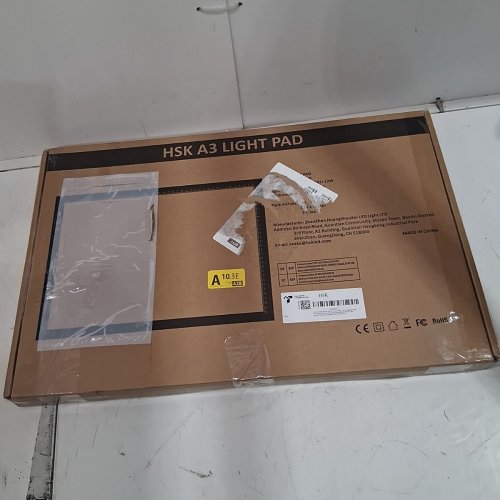 HSK A3LIGHT BOX LIGHT PAD ALUMINIUM FRAME WITH TOUCH DIMMER -18.25" X 13.5"/ 6000 LUX - BLACK image 6