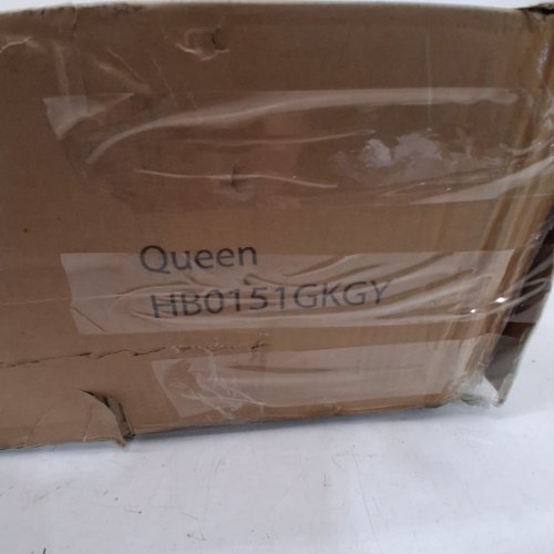 GUNAITO PLATFORM BED FRAME WITH HEADBOARD AND DRAWERS - QUEEN - BLACK/GREY (MODEL: HB0151GKGY) image 7