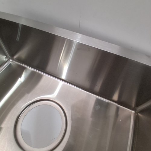 POPFLY DROP IN STAINLESS STEEL SINK TOP MOUNT SINGLE BOWL KITCHEN SINK - 12" X 18" - SILVER image 4