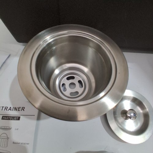 POPFLY DROP IN STAINLESS STEEL SINK TOP MOUNT SINGLE BOWL KITCHEN SINK - 12" X 18" - SILVER image 5