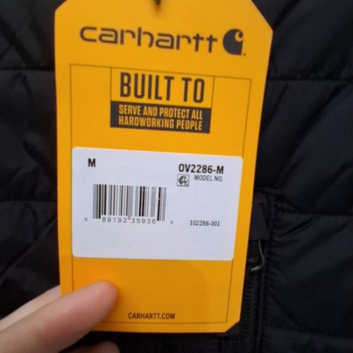 MEN'S CARHARTT RAIN DEFENDER RELAXED FIT LIGHTWEIGHT INSULATED VEST - MEDIUM (STYLE: OV2286-M) image 3