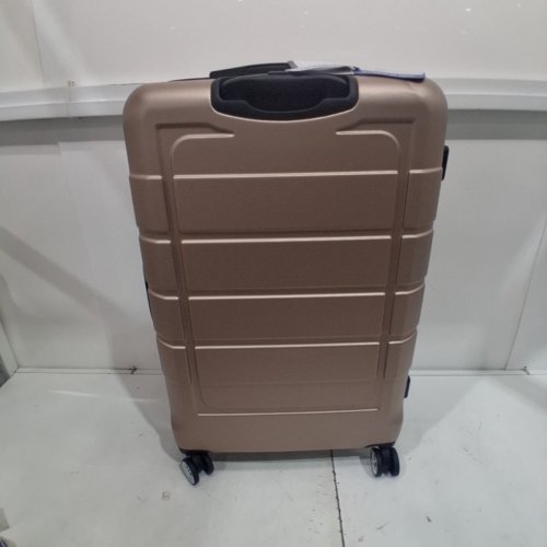 SHOWKOO LUGGAGE DURABLE EXPANDABLE HARD SIDE SUITCASE WITH DOUBLE SPINNER WHEELS & TSA LOCK - 28" - CHAMPAGNE image 2