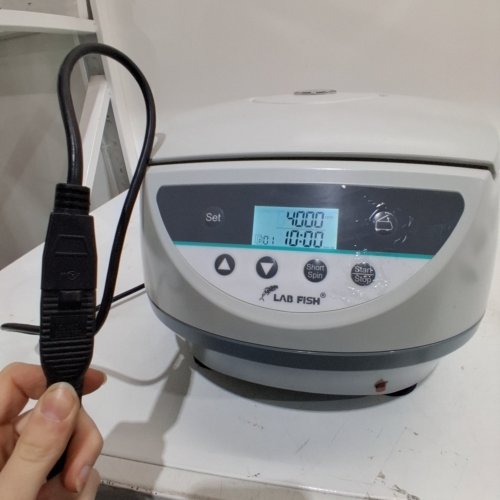 LAB FISH BENCHTOP CENTRIFUGE - 500-5000 RPM, 110V - WHITE / GRAY (MODEL: LC-8S) image 2