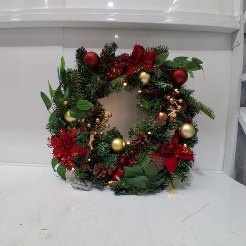 BATTERY POWERED CHRISTMAS WREATH image 2