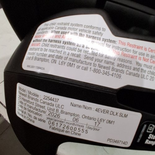 GRACO 4-IN-1 4EVER DLX SLIM CAR SEAT - BLACK (MODEL: 2254437) image 3