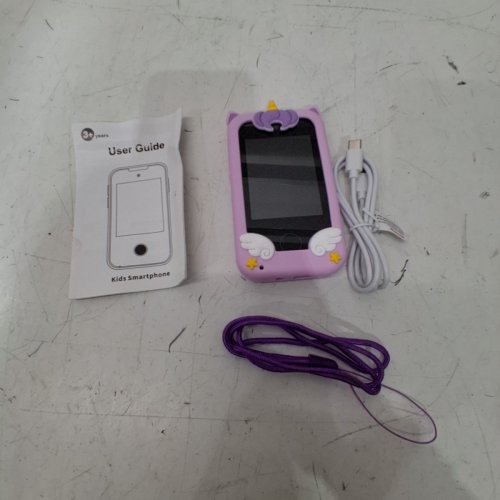 KIDS SMARTPHONE TOUCHSCREEN TOY WITH HD DUAL CAMERA - AGES 3+ - PURPLE (MODEL: PH05) image 3