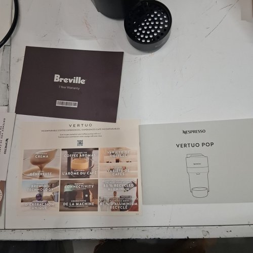 BREVILLE NESPRESSO VERTUO POP BY BREVILLE COFFEE MACHINE - COCONUT WHITE (MODEL: BNV120WHT) image 6