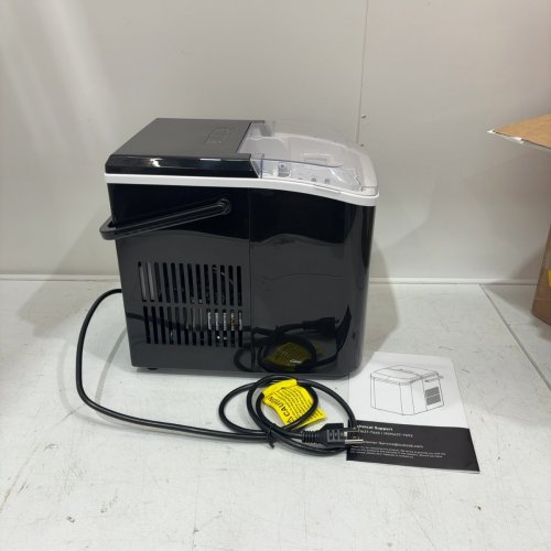 COUNTERTOP ICE MAKER WITH HANDLE AND SCOOP - 26LB - BLACK (MODEL: WBJ-10A) image 3