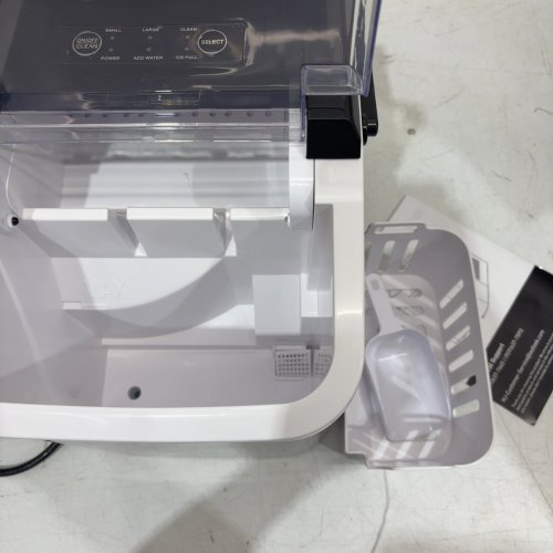 COUNTERTOP ICE MAKER WITH HANDLE AND SCOOP - 26LB - BLACK (MODEL: WBJ-10A) image 4