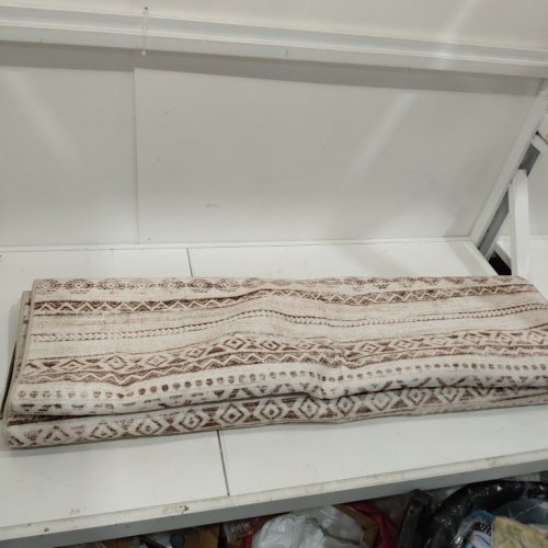 COTILED BOHO MOROCCAN GEOMETRIC WASHABLE AREA RUG - 8FT X 10FT - OFF WHITE/BIEGE/BROWN (MODEL: J24025M) image 4