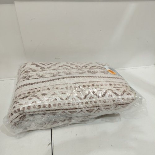COTILED BOHO MOROCCAN GEOMETRIC WASHABLE AREA RUG - 8FT X 10FT - OFF WHITE/BIEGE/BROWN (MODEL: J24025M) image 5