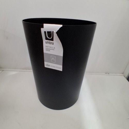 UMBRA METALLA PLASTIC TRASH CAN - 18L (4.75GAL) - BLACK (MODEL: 082870-224-A61) image 2