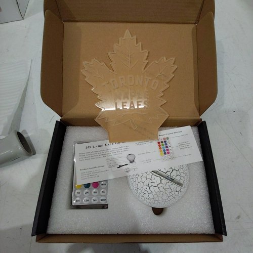3D ILLUSION LAMP WITH REMOTE CONTROL - TORONTO MAPLE LEAFS (MODEL: 2922) image 2