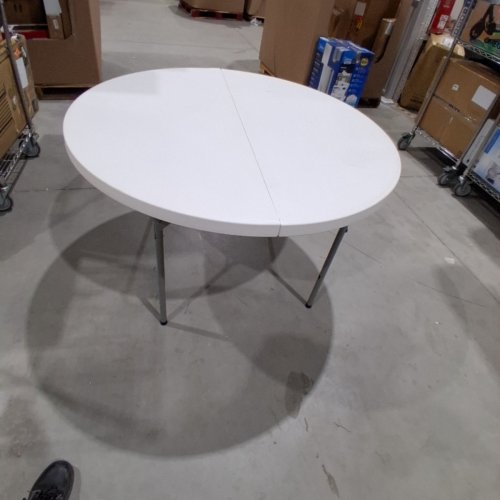 ROUND FOLDING TABLE - 4FT -WHITE (MODEL: MT-RT48-WH) image 4