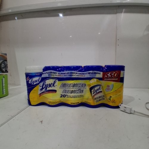 6PK LYSOL ADVANCED DISINFECTING WIPES - 550 WIPES TOTAL - CITRUS SCENT (MODEL: 1708072) image 2