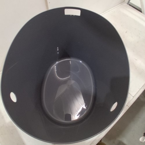 IRIS TOP ENTRY CAT LITTER BOX WITH CAT LITTER SCOOP -BLACK/GRAY image 3