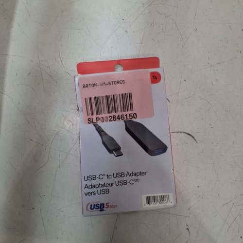 ONN. USB-C TO USB ADAPTER - 5" - BLACK image 4