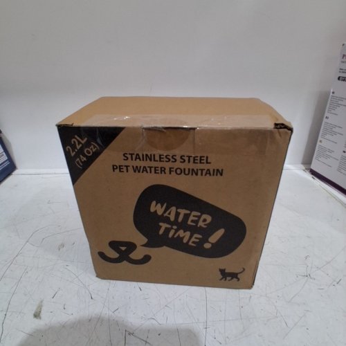 STAINLESS STEEL PET WATER FOUNTAIN - 2.2L - SILVER image 5