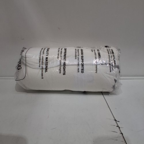 MOONORAH MEMORY FOAM CERVICAL PILLOW - WHITE AND GREY image 3