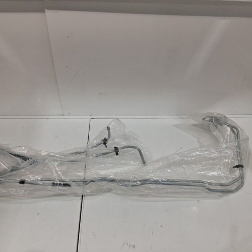 AUTOMATIC TRANSMISSION OIL COOLER LINE HOSE ASSEMBLY - FOR SELECT MODELS - STAINLESS STEEL/BLACK image 2