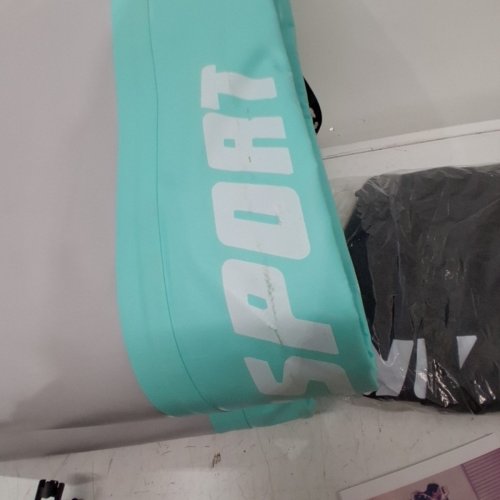 AKSPORT INFLATABLE AIR TRACK TUMBLING MAT FOR GYMNASTICS WITH AIR PUMP - 10FT - MINT GREEN image 4