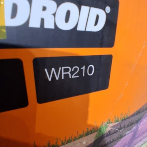 WORX LANDROID ROBOT LAWN MOWER, WIRE FREE SETUP, AI HDR CAMERA- BATTERY & CHARGER INCLUDED - 1/4 ACRE - 20 V - ORANGE AND BLACK (MODEL: WR210) image 3