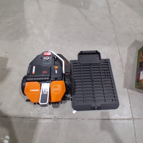 WORX LANDROID ROBOT LAWN MOWER, WIRE FREE SETUP, AI HDR CAMERA- BATTERY & CHARGER INCLUDED - 1/4 ACRE - 20 V - ORANGE AND BLACK (MODEL: WR210) image 4