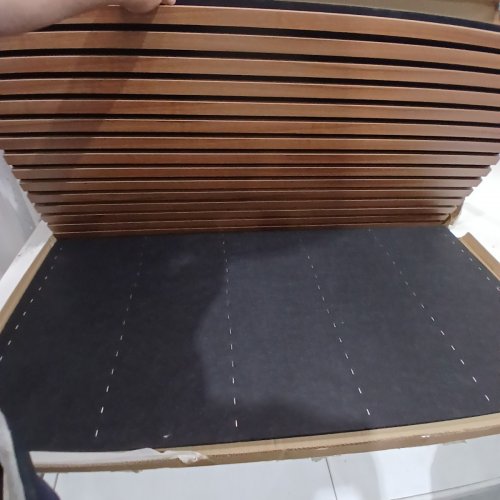 2PK ART3D WOOD SLAT ACOUSTIC PANELS FOR WALL AND CEILING - 47" X 24" - OAK ‎ (MODEL: A3111*2) image 2