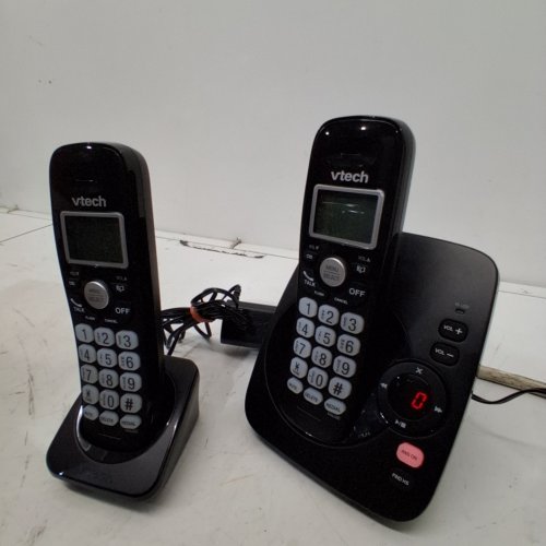 VTECH DECT 6.0 HANDSET CORDLESS HOME PHONE ANSWERING MACHINE - CALLER ID, 14 MINUTES RECORDING TIME, STORES 30 CALLS - BLACK - (MODEL: CS6224-21) image 2