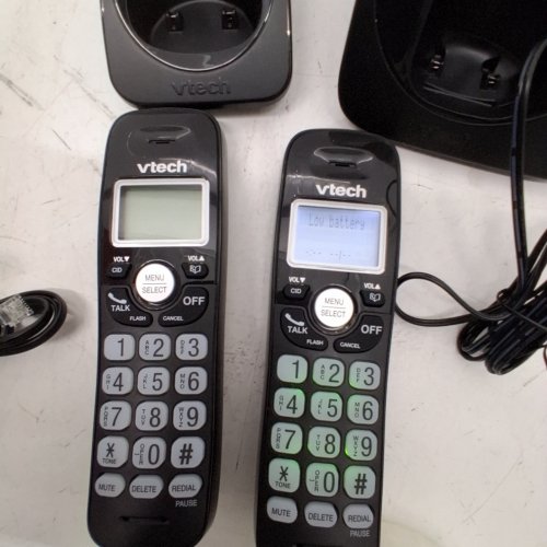 VTECH DECT 6.0 HANDSET CORDLESS HOME PHONE ANSWERING MACHINE - CALLER ID, 14 MINUTES RECORDING TIME, STORES 30 CALLS - BLACK - (MODEL: CS6224-21) image 3