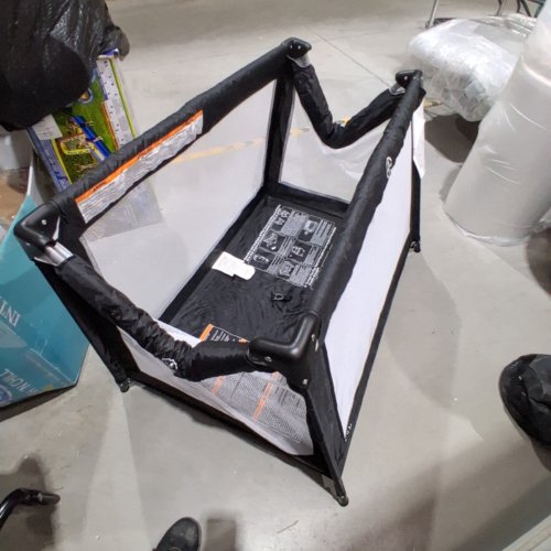 DREAM ON ME PORTABLE PLAY YARD NEST WITH CARRY BAG - BLACK/WHITE (MODEL: ‎436-BLK) image 2