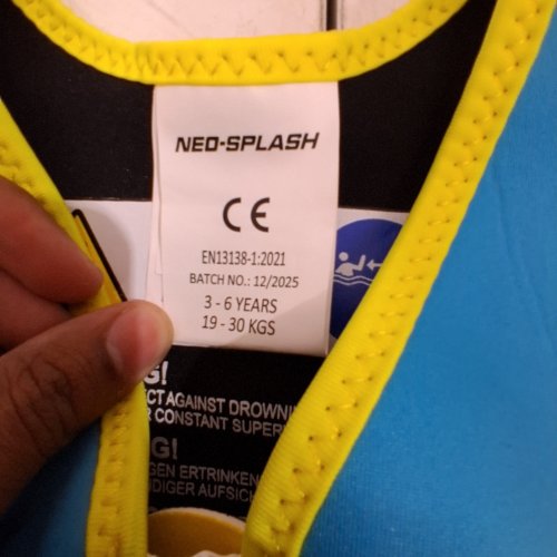 KID'S NEO-SPLASH LIFE JACKET - 3-6 YEARS / 19-30 KG - BLUE SHARK image 2
