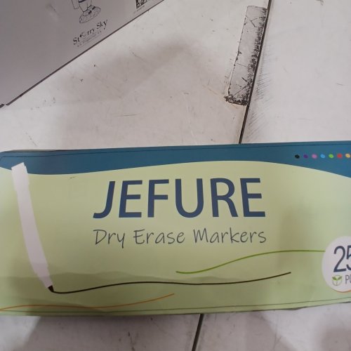 16PK JEFURE DRY ERASE MARKERS - BLACK image 2