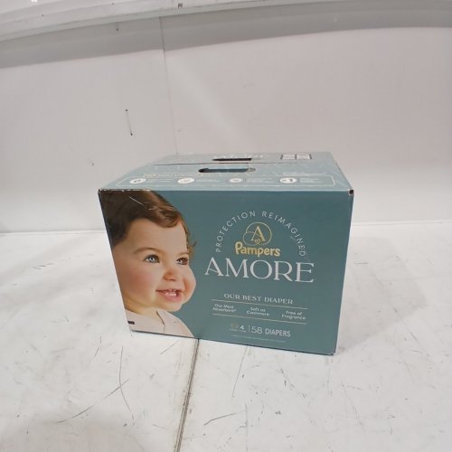 58PK PAMPERS AMORE MOST ABSORBENT AND BEST DIAPER - SIZE 4 - WHITE image 2