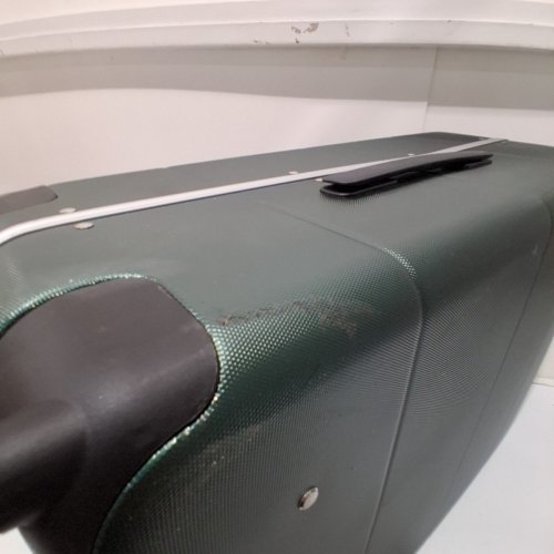 HANKE WIDE HANDLE MEDIUM CHECKED LUGGAGE WITH TSA LOCK - 24" - BLACKISH GREEN (MODEL: KH9862) image 5