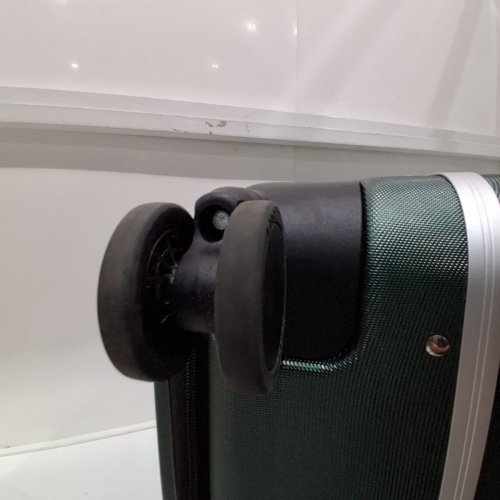 HANKE WIDE HANDLE MEDIUM CHECKED LUGGAGE WITH TSA LOCK - 24" - BLACKISH GREEN (MODEL: KH9862) image 6