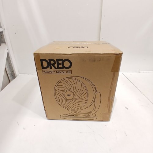 DREO TURBOPOLY QUIET TABLE FAN WITH 120° ADJUSTABLE TILT - 12" - BLACK (MODEL: 312) image 2