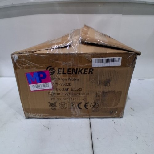 ELENKER STEERABLE KNEE WALKER SCOOTER WITH BAG - BLACK (MODEL: YF-9002D) image 6