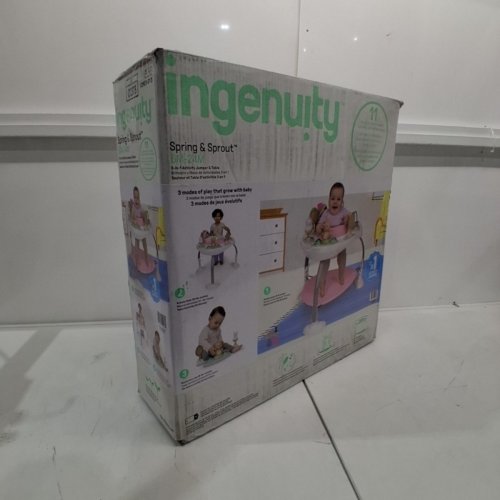 INGENUITY 3-IN-1 STEP & SPROUT FOLDABLE BABY WALKER WITH TRAY AND REMOVABLE TOYS - PINK (MODEL: 12904) image 4